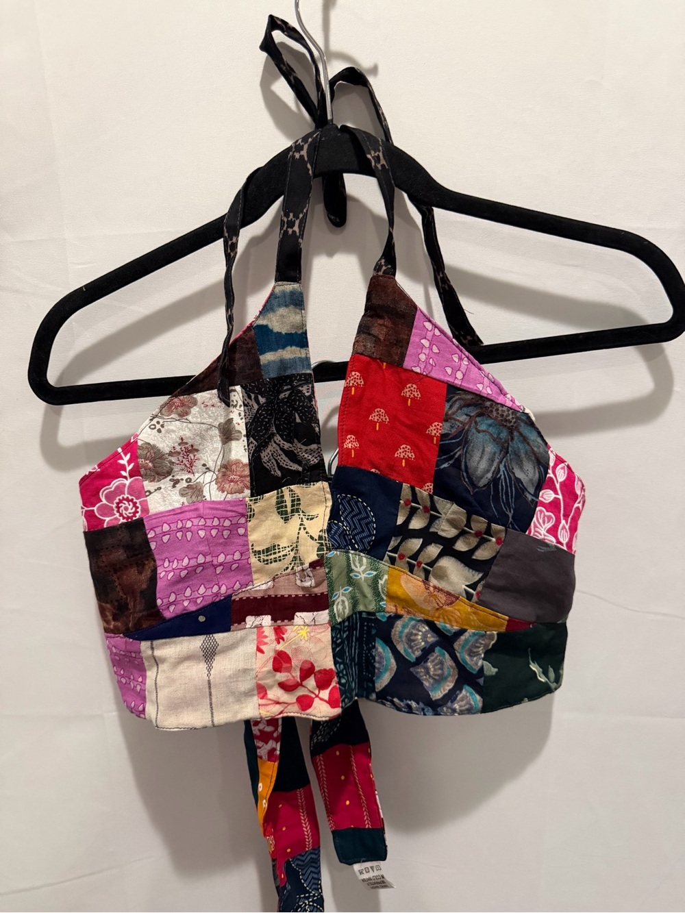 NWT magic touch patchwork halter top. One size adjustable.boho,hippie,festival